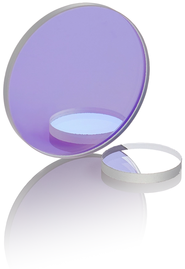 Cold or hot mirrors with reflective surfaces, designed to reflect IR or visible bands selectively.