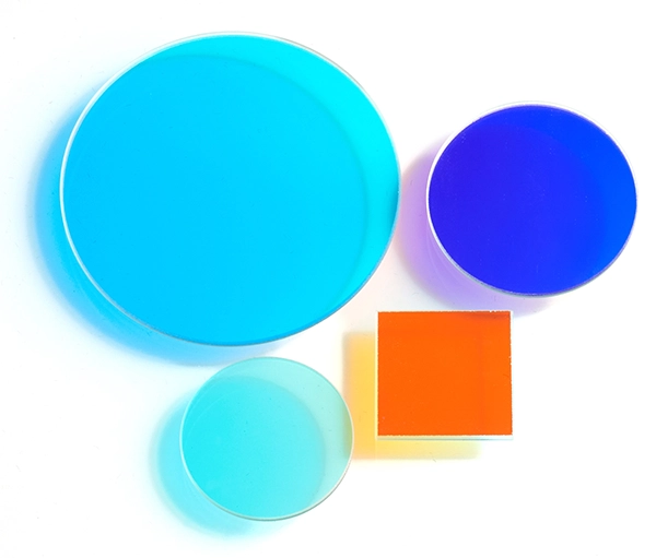 Optical filter or component from Andover Corporation shown on a white background.