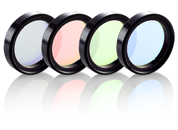 Optical filter or component from Andover Corporation shown on a white background.